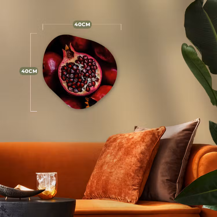 Organisch schilderij - Forex - Granaatappel - Rood - Fruit — 4