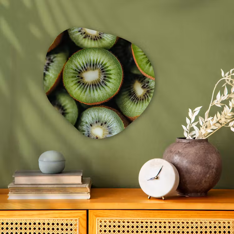 Organisch schilderij - Forex - Kiwi - Fruit - Groen — 2