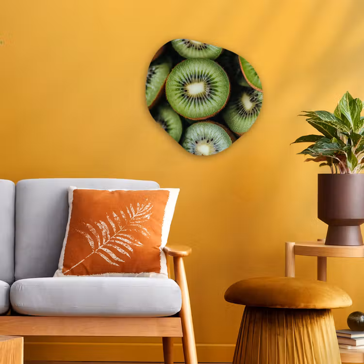Organisch schilderij - Forex - Kiwi - Fruit - Groen — 3