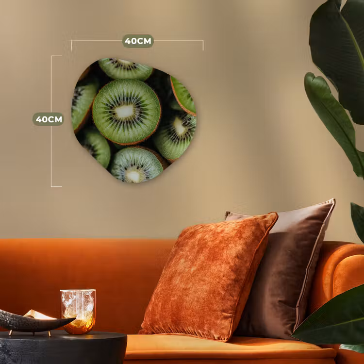 Organisch schilderij - Forex - Kiwi - Fruit - Groen — 4
