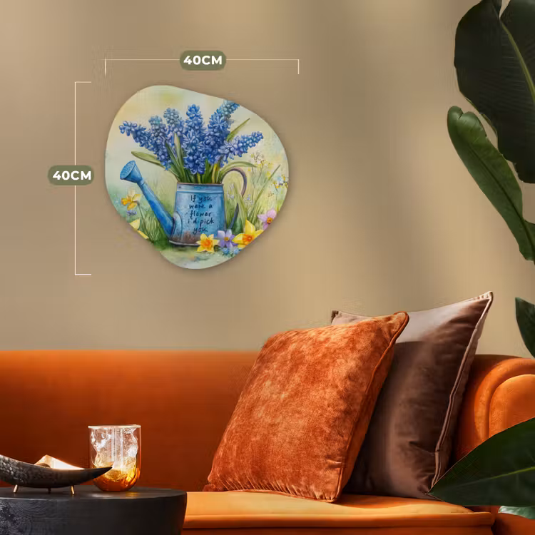 Organisch schilderij - Forex - Lavendelbloemen - Quote - Gieter — 4