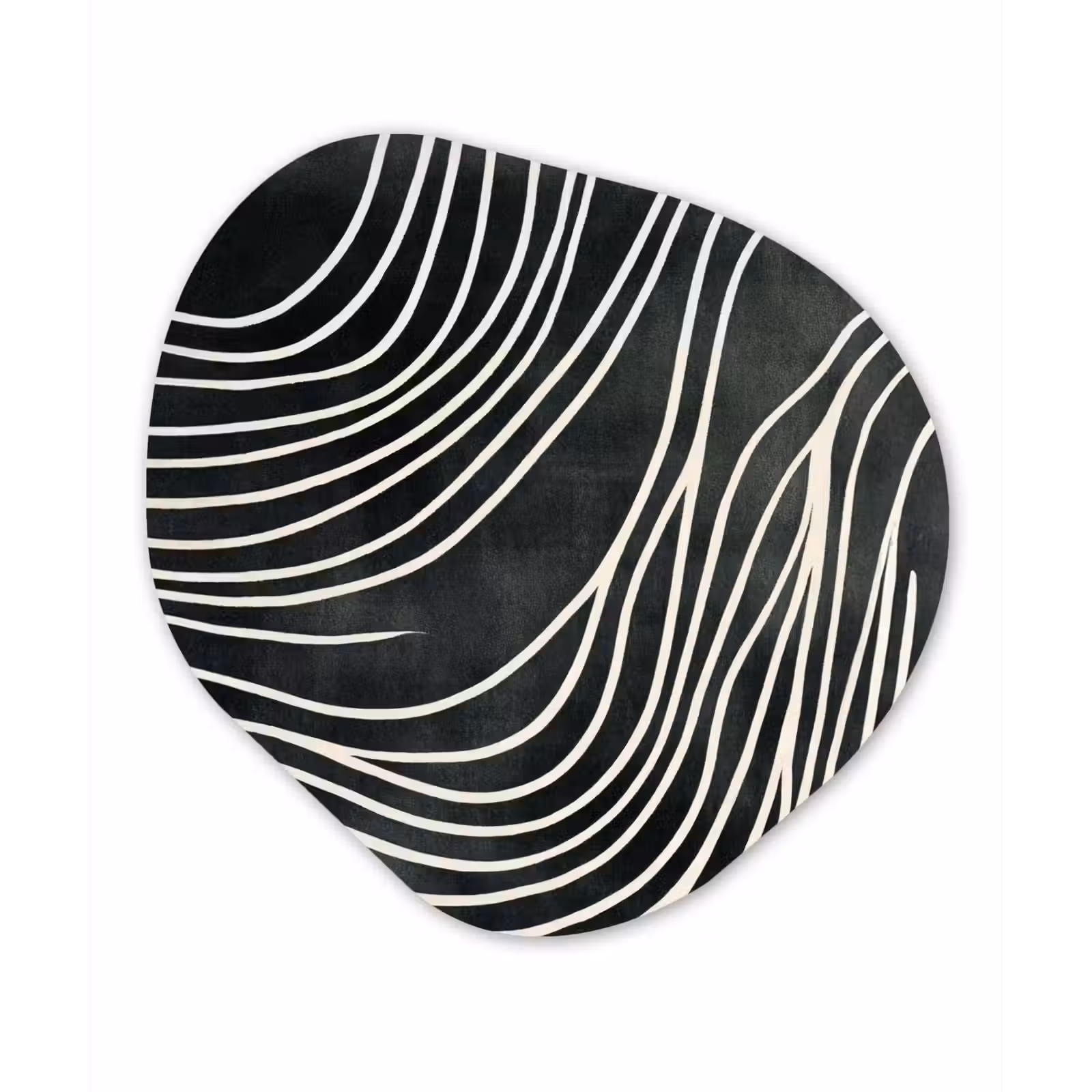 Organisch schilderij - Forex - Lijnen - Patroon - Abstract - Wit — 1