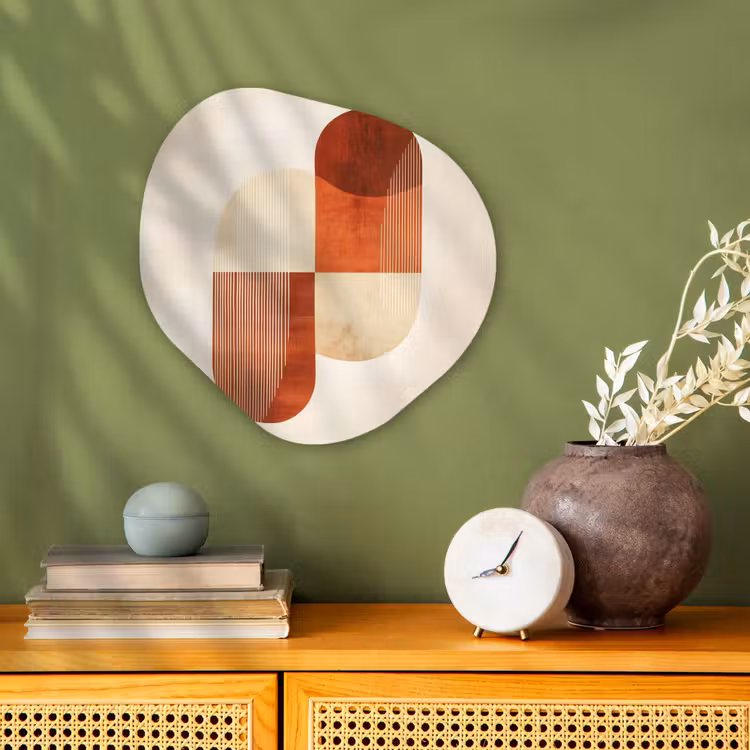 Organisch schilderij - Forex - Bogen - Beige - Vormen — 2