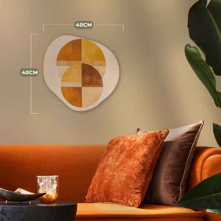 Organisch schilderij - Forex - Cirkels - Geel - Minimalistisch — 4