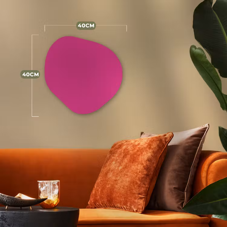 Organisch schilderij - Forex - Fuchsia - Neon - Kleuren — 4