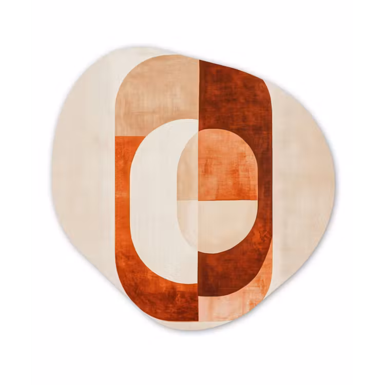 Organisch schilderij - Forex - Illustratie - Abstract - Vormen - Rood — 1