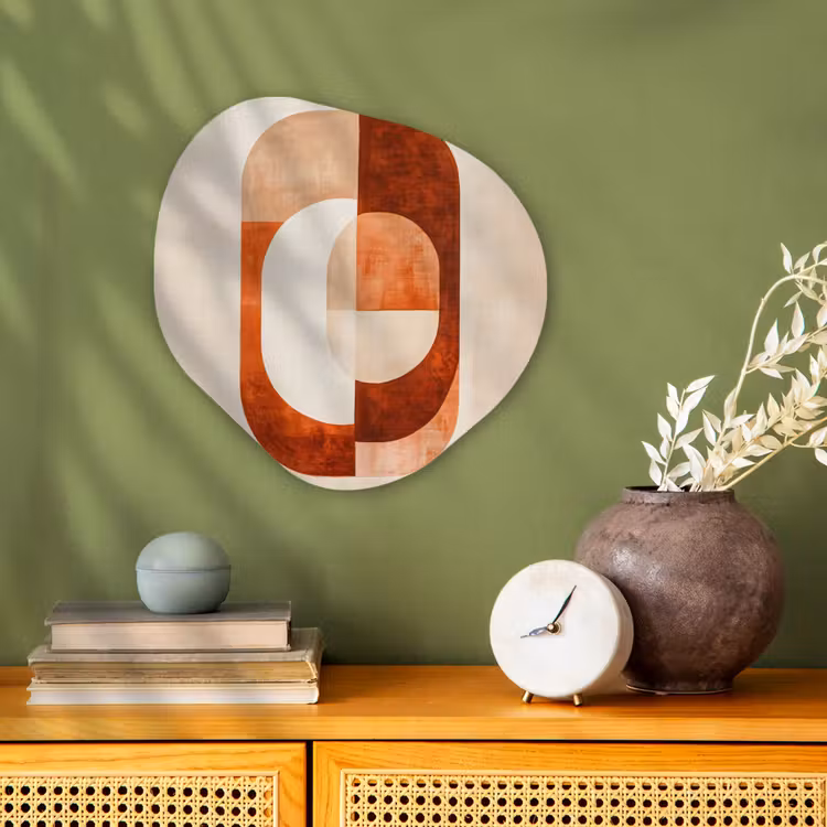 Organisch schilderij - Forex - Illustratie - Abstract - Vormen - Rood — 2