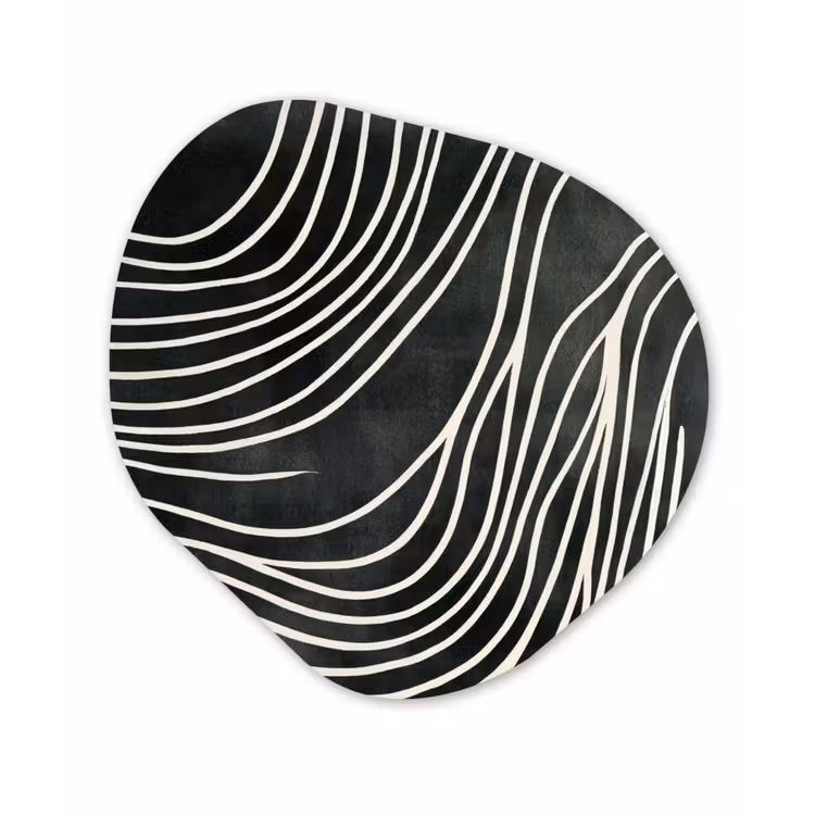 Organisch schilderij - Forex - Lijnen - Patroon - Abstract - Wit — 1