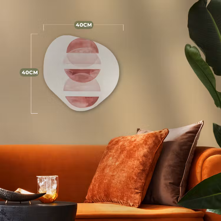 Organisch schilderij - Forex - Minimalistisch - Cirkels - Roze — 4