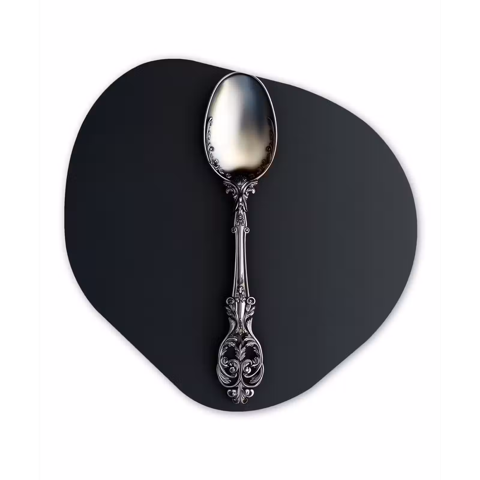 Organisch schilderij - Forex - Lepel - Zilver - Metaal — 1
