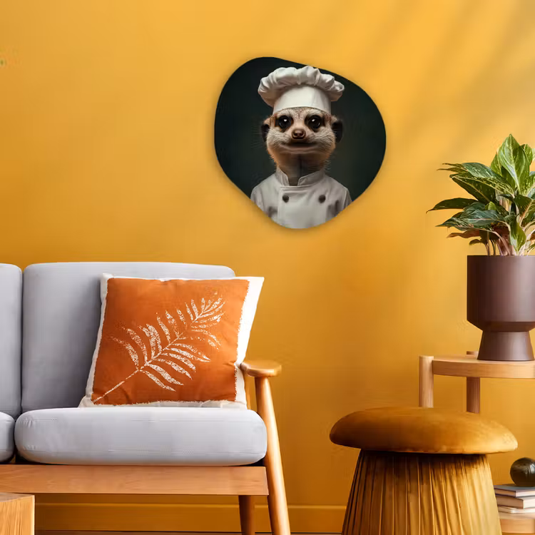 Organisch schilderij - Forex - Dier - Kok - Stokstaartje — 3