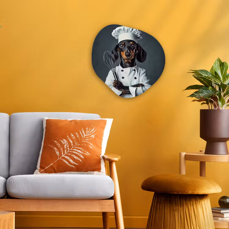 Organisch schilderij - Forex - Hond - Garde - Kok — 3