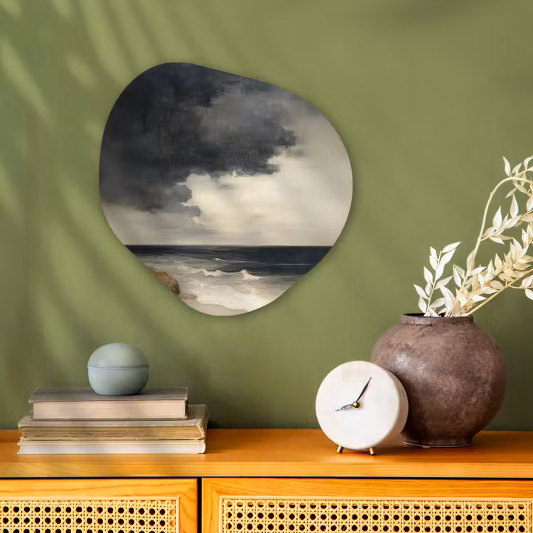 Organisch schilderij - Forex - Kust - Golven - Rots - Storm — 2