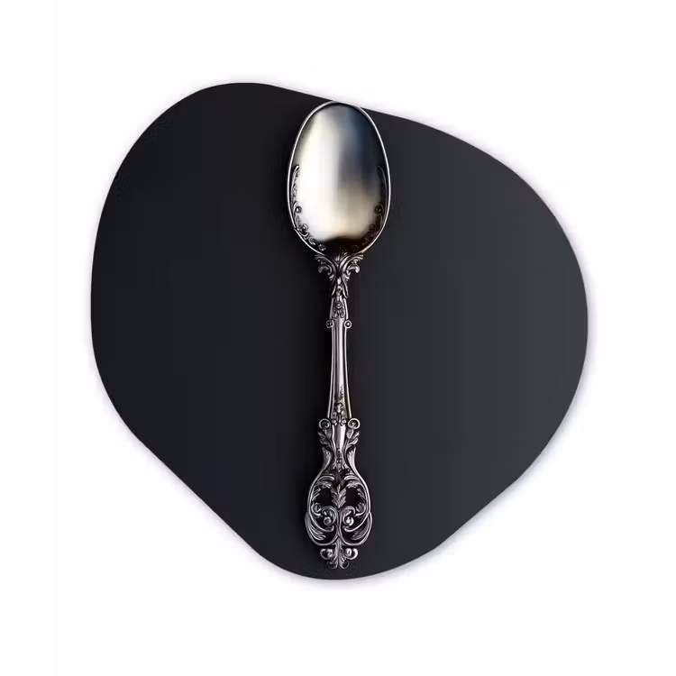 Organisch schilderij - Forex - Lepel - Zilver - Metaal — 1