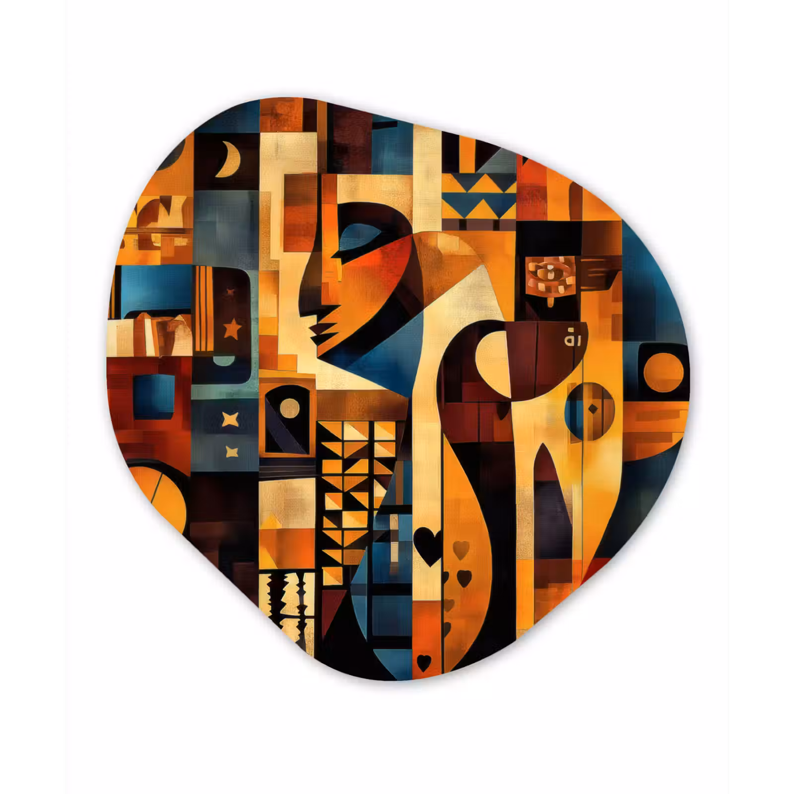 Organisch schilderij - Forex - Figuren - Abstract - Symbolen — 1