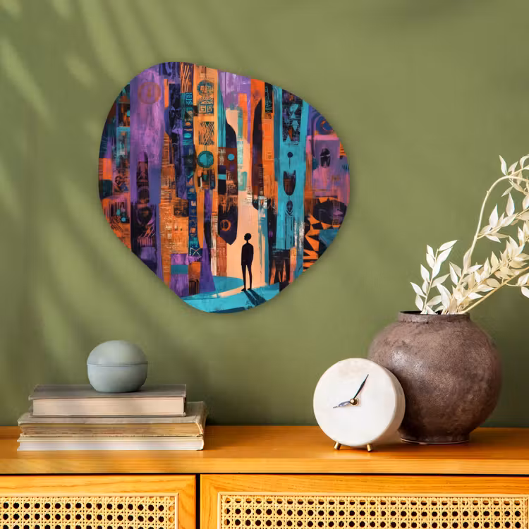 Organisch schilderij - Forex - Abstract - Figuren - Kleurrijk — 2