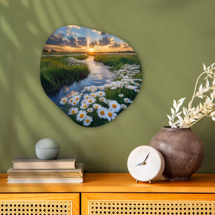 Organisch schilderij - Forex - Beekje - Landschap - Margriet — 2
