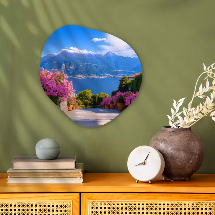Organisch schilderij - Forex - Lake Como - Italië - Landschap — 2