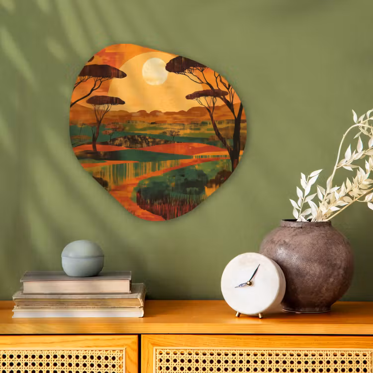 Organisch schilderij - Forex - Landschap - Afrikaans - Zon — 2