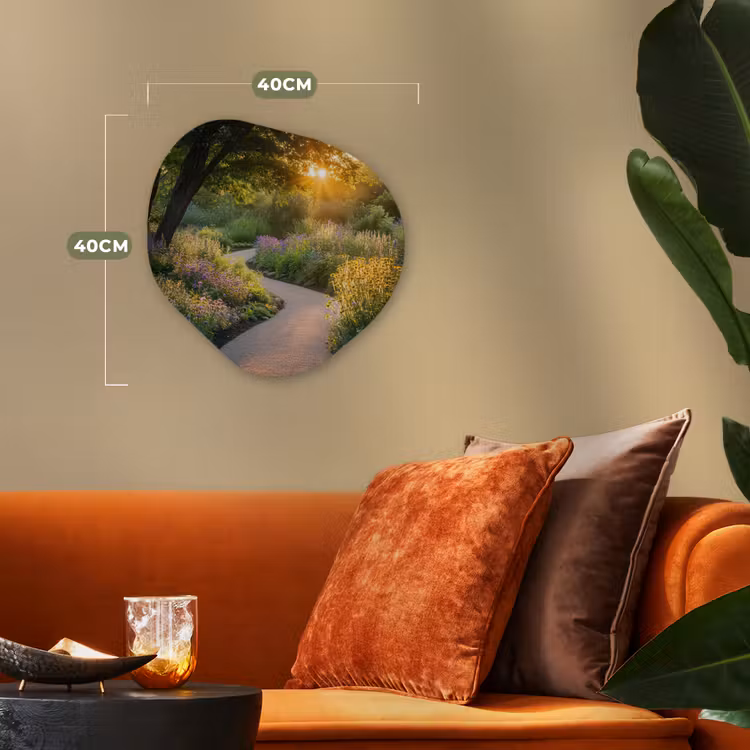 Organisch schilderij - Forex - Pad - Bloemen - Park — 4