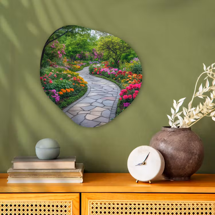 Organisch schilderij - Forex - Park - Bloemen - Tuin — 2
