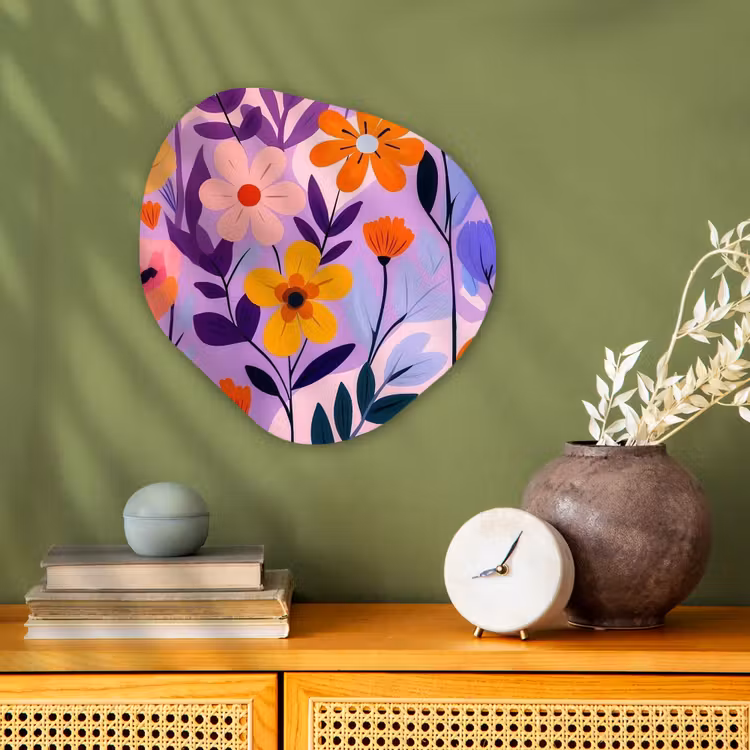 Organisch schilderij - Forex - Bloemen - Kleurrijk - Bladeren — 2