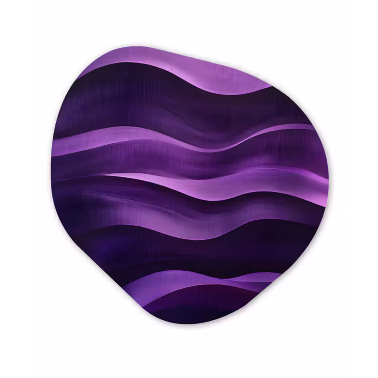 Organisch schilderij - Forex - Golven - Abstract - Paars — 1