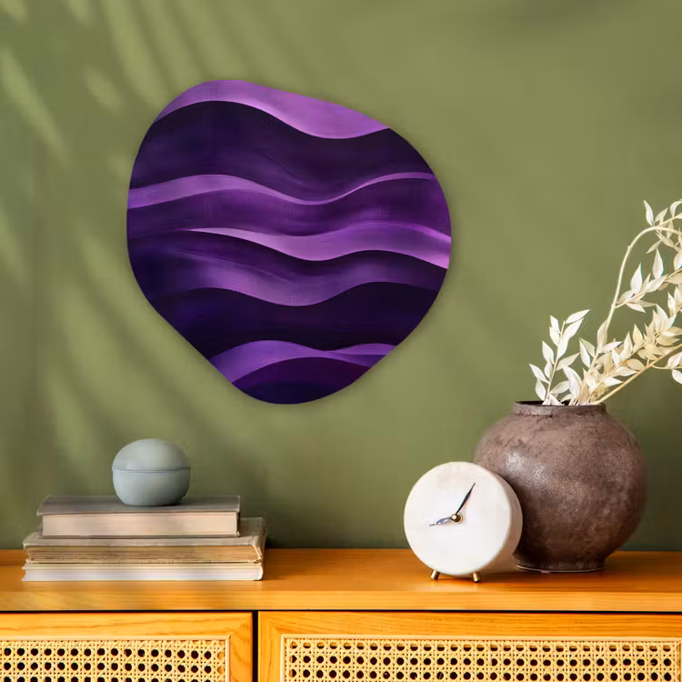 Organisch schilderij - Forex - Golven - Abstract - Paars — 2