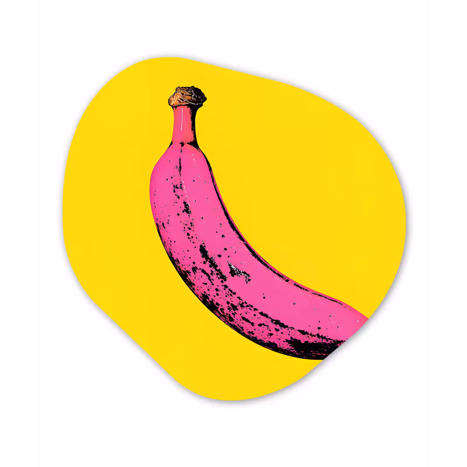 Organisch schilderij - Forex - Banaan - Grafisch - Geel — 1
