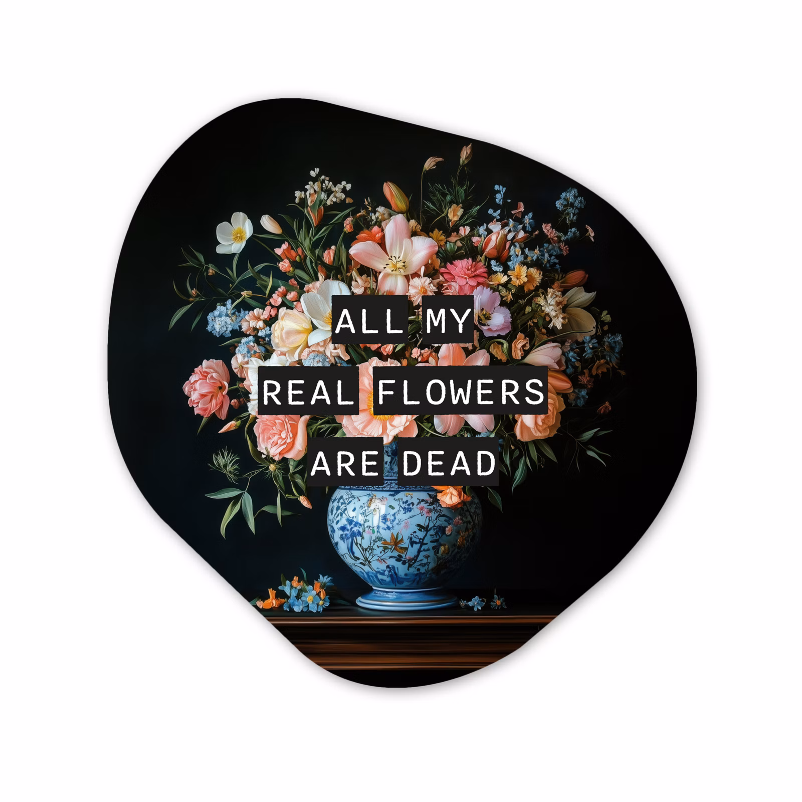 Organisch schilderij - Forex - Bloemen - Art - Pastel - Quotes — 1