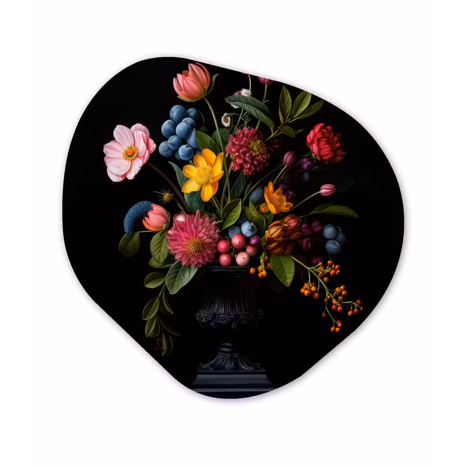 Organisch schilderij - Forex - Bloemen - Vrolijk - Vaas — 1