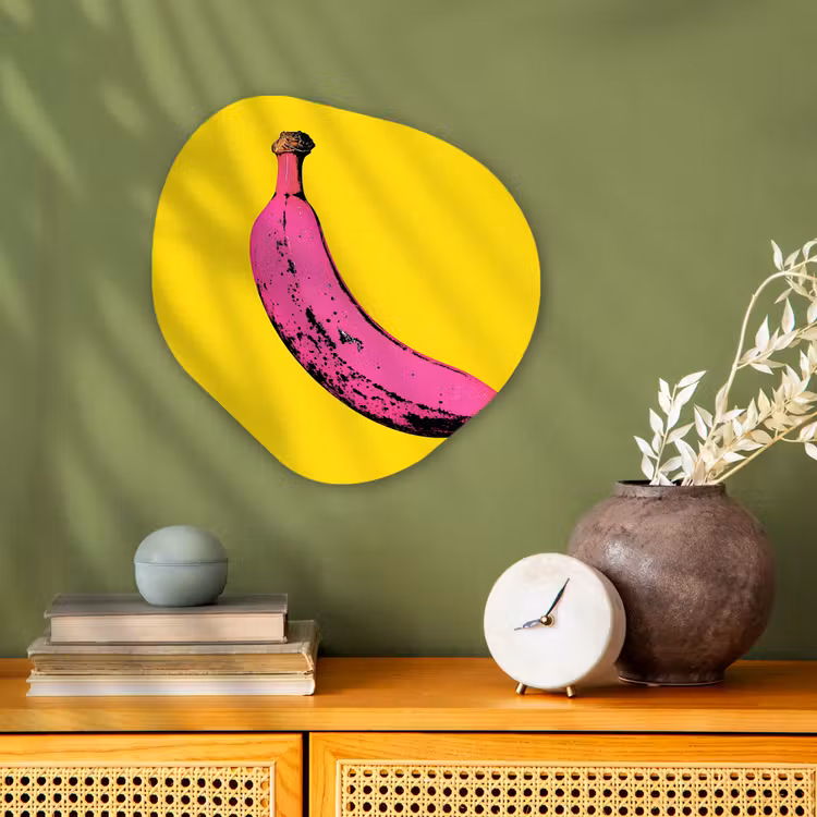 Organisch schilderij - Forex - Banaan - Grafisch - Geel — 2