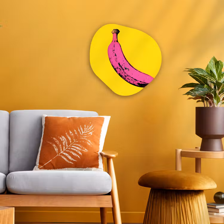 Organisch schilderij - Forex - Banaan - Grafisch - Geel — 3