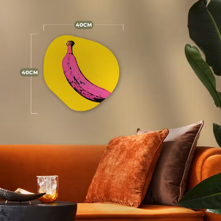 Organisch schilderij - Forex - Banaan - Grafisch - Geel — 4