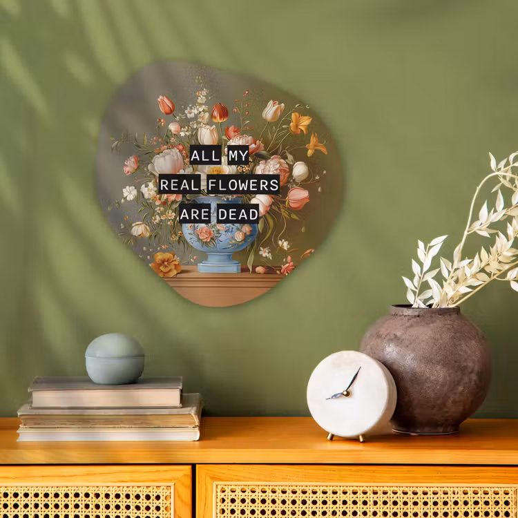 Organisch schilderij - Forex - Bloem - Quote - Vintage - Art — 2