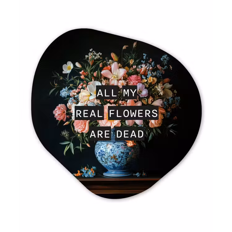 Organisch schilderij - Forex - Bloemen - Art - Pastel - Quotes — 1