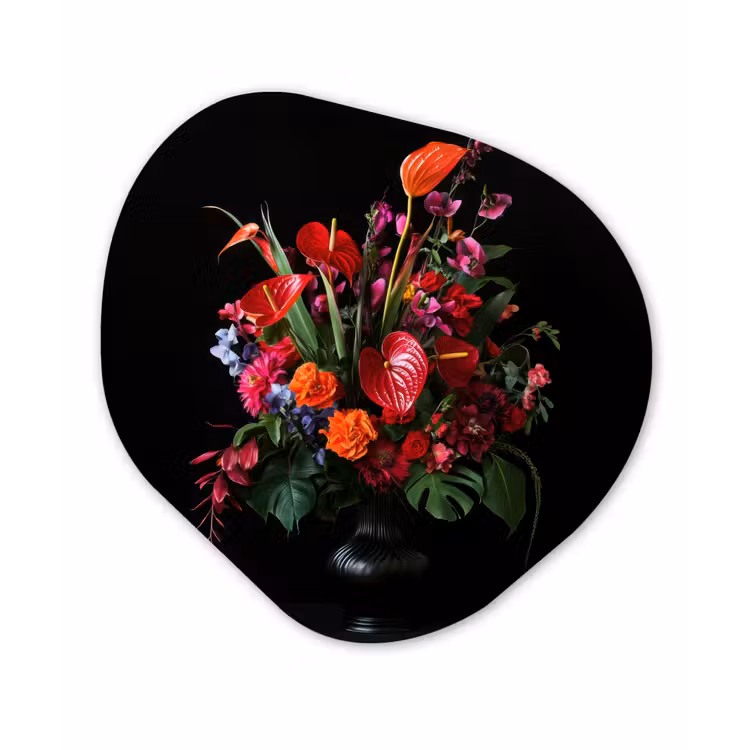 Organisch schilderij - Forex - Bloemen - Boeket - Sierlijk — 1