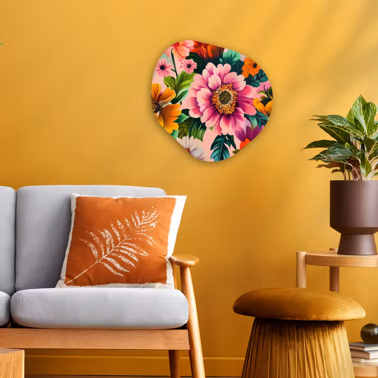 Organisch schilderij - Forex - Bloemen - Kleurrijk - Roze — 3