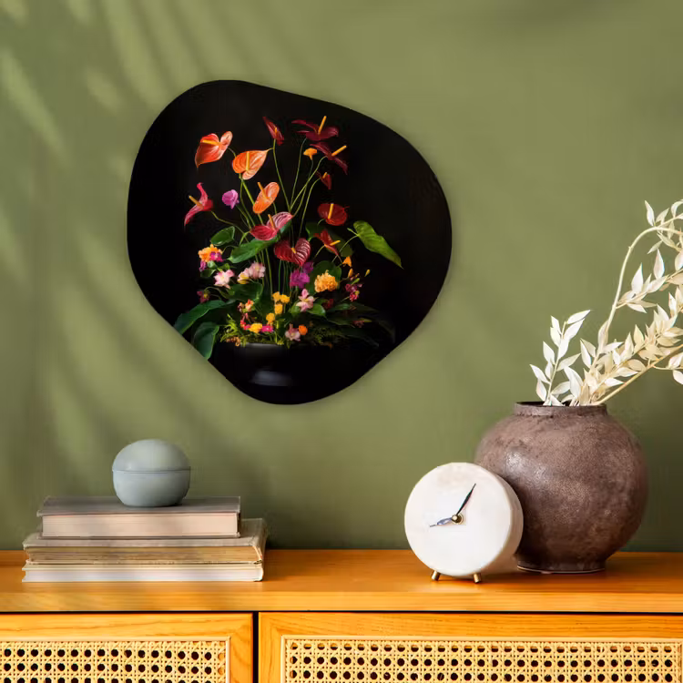 Organisch schilderij - Forex - Bloemen - Vaas - Kleurrijk — 2