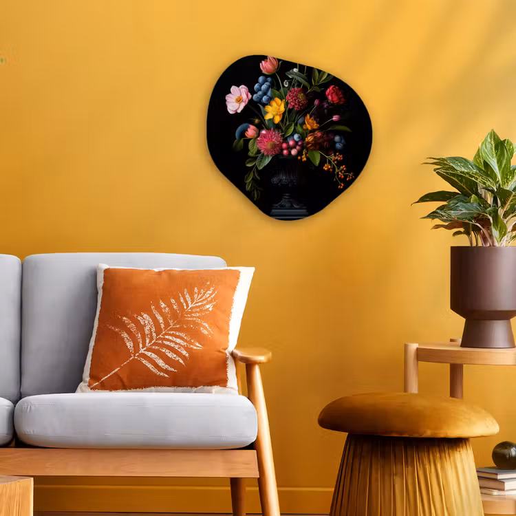 Organisch schilderij - Forex - Bloemen - Vrolijk - Vaas — 3