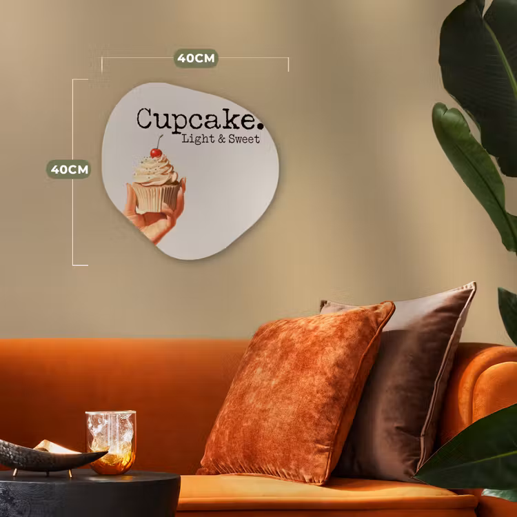 Organisch schilderij - Forex - Cupcake - Zoet - Kers — 4