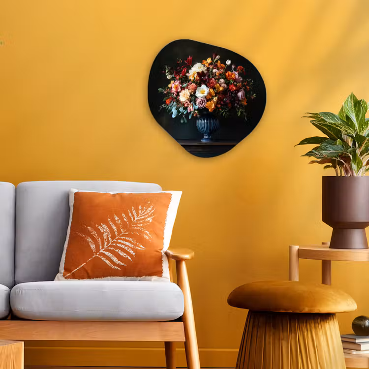 Organisch schilderij - Forex - Groot - Bloemen - Vaas - Boeket — 3