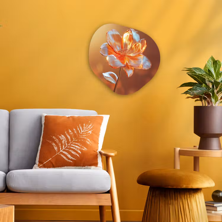 Organisch schilderij - Forex - Glazen - Bloem - Zonlicht — 3