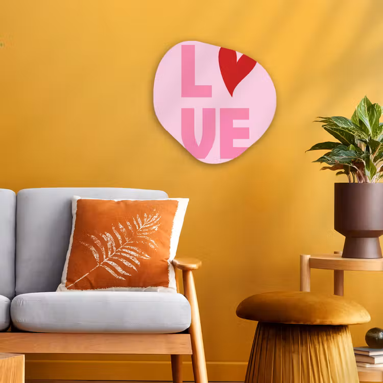 Organisch schilderij - Forex - Love - Roze - Hart - Valentijn — 3