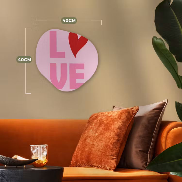 Organisch schilderij - Forex - Love - Roze - Hart - Valentijn — 4