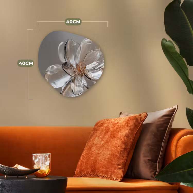 Organisch schilderij - Forex - Bloem - Glazen - Doorzichtig — 4