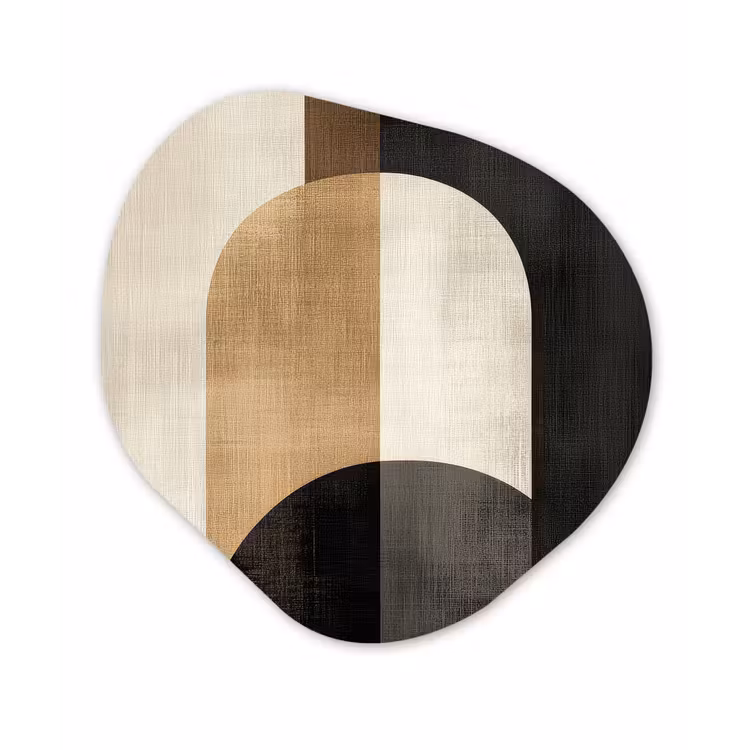 Organisch schilderij - Forex - Geometrische - Vormen - Wit — 1