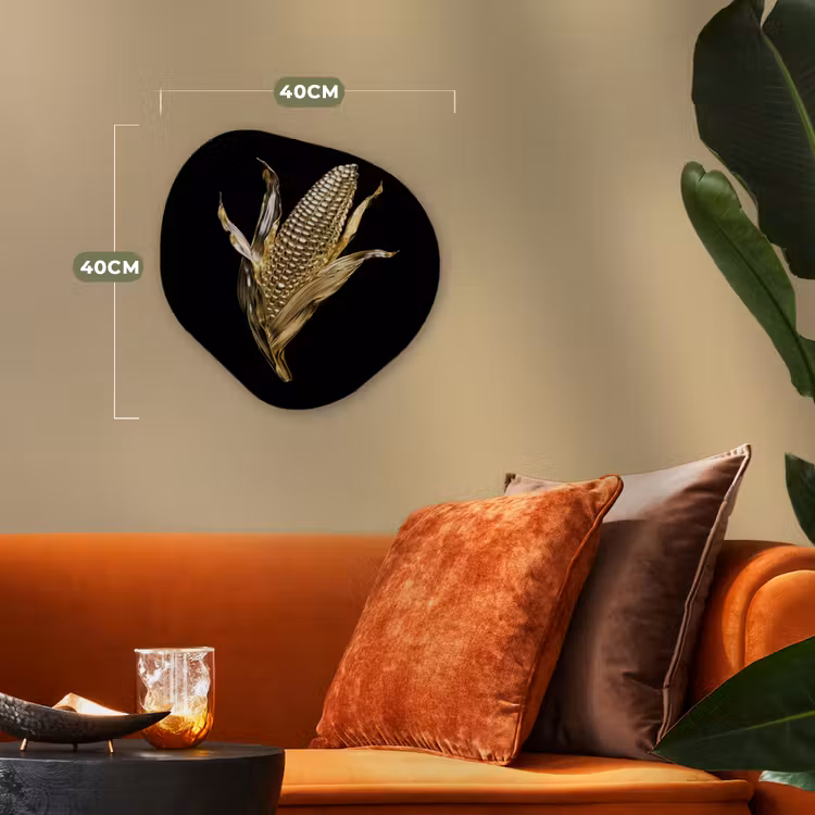 Organisch schilderij - Forex - Mais - Eten - Goud - Zwart — 4