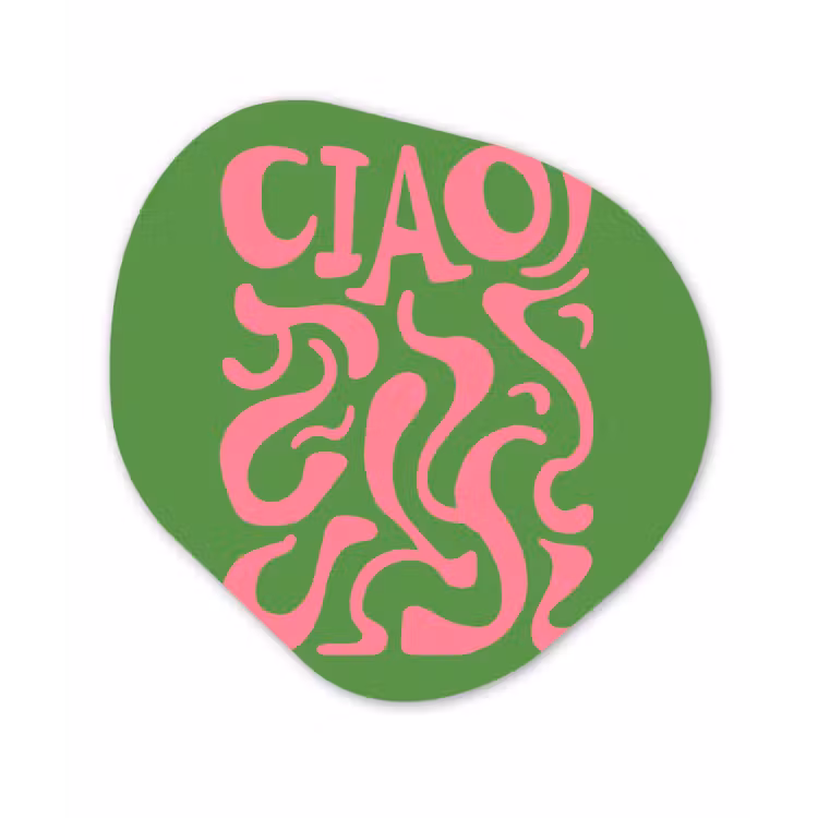 Organisch schilderij - Forex - Abstract - Roze - Ciao - Vormen — 1