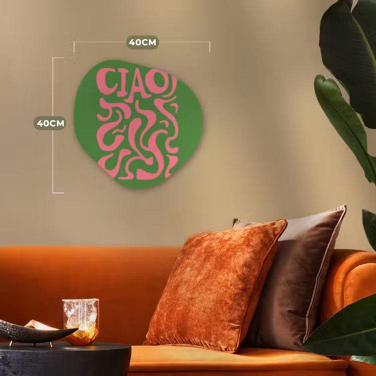 Organisch schilderij - Forex - Abstract - Roze - Ciao - Vormen — 4